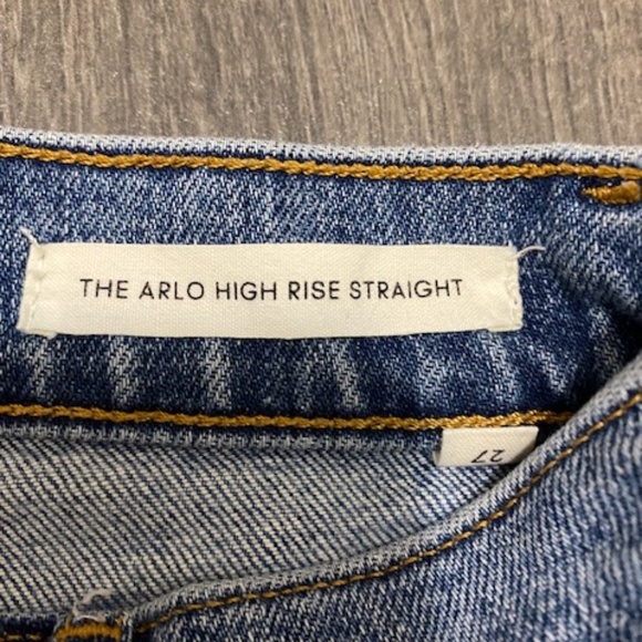 Aritzia Blue Straight Leg Jeans - Picture 4 of 12